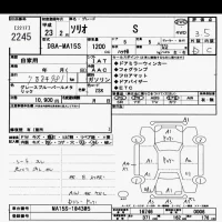 Suzuki SOLIO лот № 2245 оценка 3.5  с аукциона в Японии 10