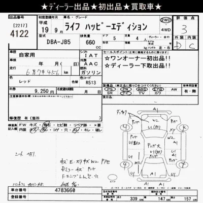 Honda LIFE  с аукциона в Японии