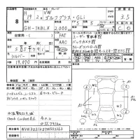 Volkswagen GOLF PLUS лот № 8 оценка 3.5  с аукциона в Японии 3