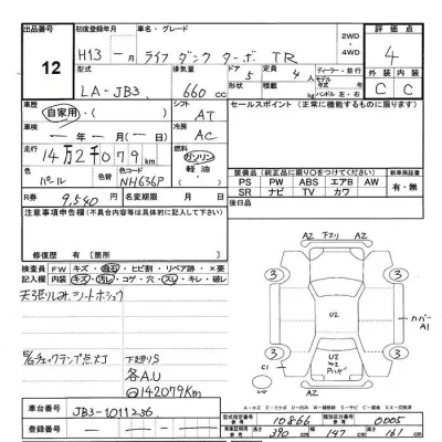 Honda LIFE DUNK  с аукциона в Японии