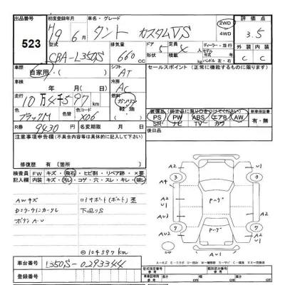 Daihatsu TANTO  с аукциона в Японии