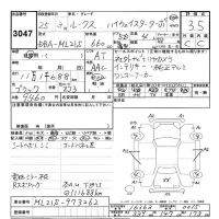 Nissan ROOX лот № 3047 оценка 3.5  с аукциона в Японии 9