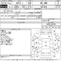 Mitsubishi EK WAGON лот № 5114 оценка 3  с аукциона в Японии 11