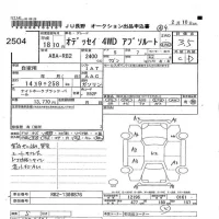 Honda ODYSSEY лот № 2504 оценка 3.5  с аукциона в Японии 3
