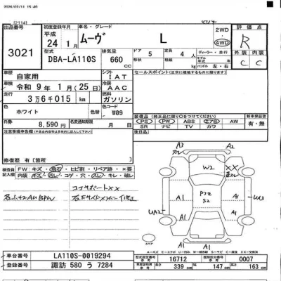 Daihatsu MOVE  с аукциона в Японии