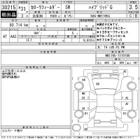 Toyota COROLLA FIELDER лот № 30215 оценка 3.5  с аукциона в Японии 11