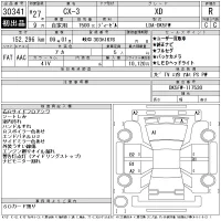 Mazda CX-3 лот № 30341 оценка R  с аукциона в Японии 11