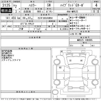 Suzuki HUSTLER лот № 3125 оценка 4  с аукциона в Японии 11