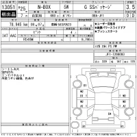 Honda N BOX лот № 13051 оценка 3.5  с аукциона в Японии 11