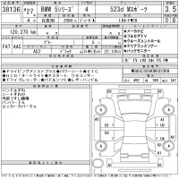 BMW 5-Series лот № 38136 оценка 3.5  с аукциона в Японии 11