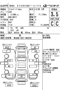 Nissan SYLPHY лот № 55 оценка 3.5  с аукциона в Японии 7
