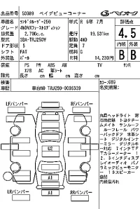 Toyota LAND CRUISER лот № 50089 оценка 4.5  с аукциона в Японии 7