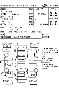 Nissan NOTE лот № 60248 оценка 3.5  с аукциона в Японии 7