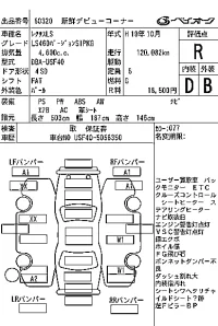 Lexus LS лот № 60320 оценка R  с аукциона в Японии 7