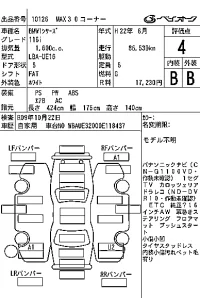 BMW 1-Series лот № 10126 оценка 4  с аукциона в Японии 7