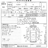 Suzuki HUSTLER лот № 60014 оценка R  с аукциона в Японии 10