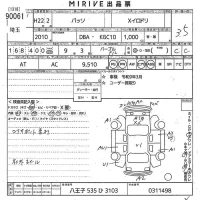 Toyota PASSO лот № 90061 оценка 3.5  с аукциона в Японии 10