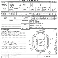Nissan ROOX лот № 90140 оценка 3.5  с аукциона в Японии 10