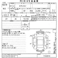 Honda ODYSSEY лот № 10279 оценка 3.5  с аукциона в Японии 11