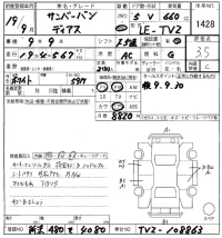 Subaru SAMBAR лот № 1428 оценка 3.5  с аукциона в Японии 8