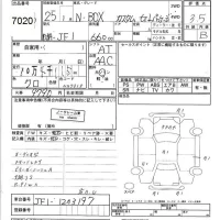 Honda N BOX лот № 7020 оценка 3.5  с аукциона в Японии 3