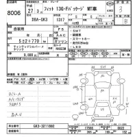 Honda FIT лот № 8006 оценка 3  с аукциона в Японии 7