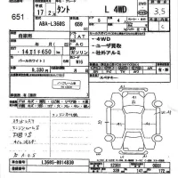 Daihatsu TANTO лот № 651 оценка 3.5  с аукциона в Японии 7