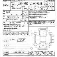 Subaru STELLA лот № 7054 оценка 3.5  с аукциона в Японии 3