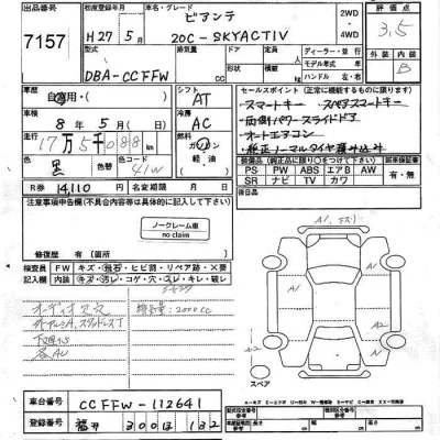 Mazda BIANTE  с аукциона в Японии