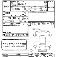 Suzuki ALTO VAN лот № 8004 оценка -  с аукциона в Японии 4