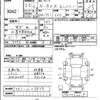 Honda N BOX лот № 3042 оценка 3.5  с аукциона в Японии 4