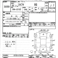 Suzuki SWIFT лот № 3059 оценка 3.5  с аукциона в Японии 4