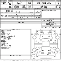 Nissan TIIDA лот № 7033 оценка R  с аукциона в Японии 2