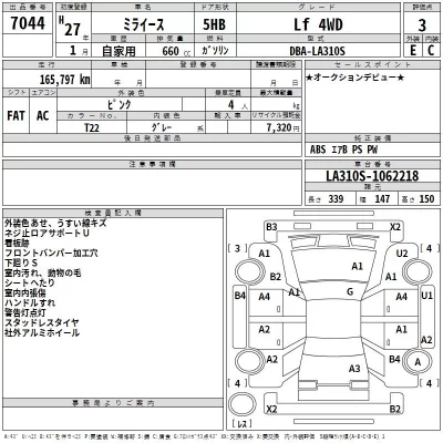 Daihatsu MIRA E S  с аукциона в Японии
