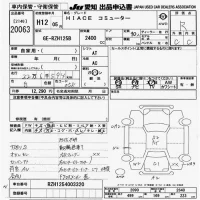 Toyota HIACE лот № 20063 оценка R  с аукциона в Японии 9