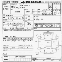 Toyota HIACE TRUCK лот № 7067 оценка 3  с аукциона в Японии 9