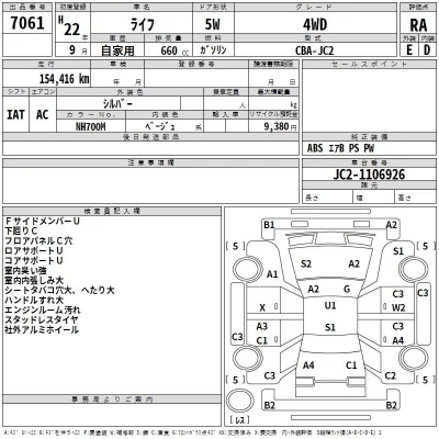 Honda LIFE  с аукциона в Японии