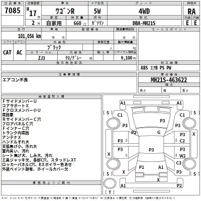 Suzuki WAGON R  с аукциона в Японии
