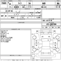 Honda LIFE лот № 7089 оценка RA  с аукциона в Японии 2