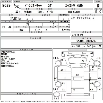 Toyota PIXIS TRUCK  с аукциона в Японии