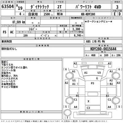 Toyota DYNA  с аукциона в Японии