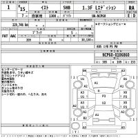 Toyota IST лот № 1 оценка RA  с аукциона в Японии 2