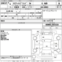 Toyota HARRIER лот № 20037 оценка R  с аукциона в Японии 2
