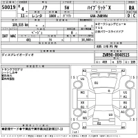 Toyota NOAH лот № 50019 оценка RA  с аукциона в Японии 2