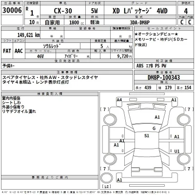 Mazda CX-30  с аукциона в Японии