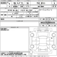 Volkswagen TIGUAN лот № 81003 оценка 5  с аукциона в Японии 2