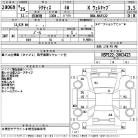 Toyota RACTIS лот № 20069 оценка 3.5  с аукциона в Японии 2