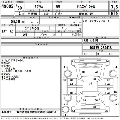 Mazda SCRUM  с аукциона в Японии