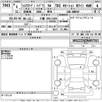 Volkswagen TIGUAN лот № 7001 оценка 4  с аукциона в Японии 2