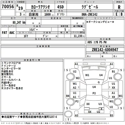 Toyota COROLLA AXIO  с аукциона в Японии